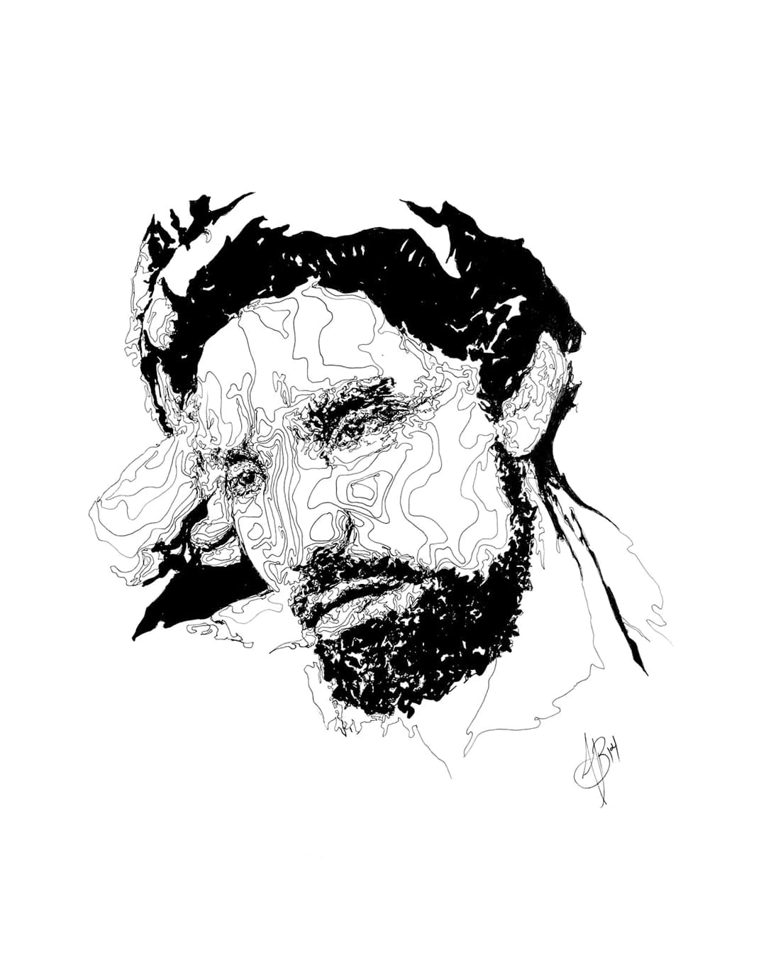 Facial Topography No. 33, by Augustus Rivers
