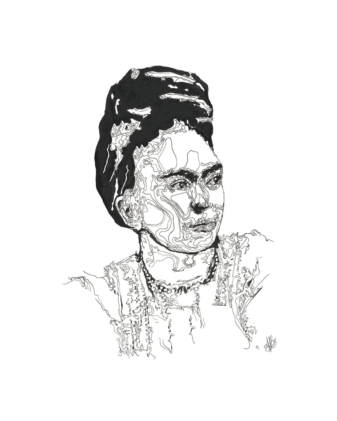 Facial Topography No. 4, by Augustus Rivers