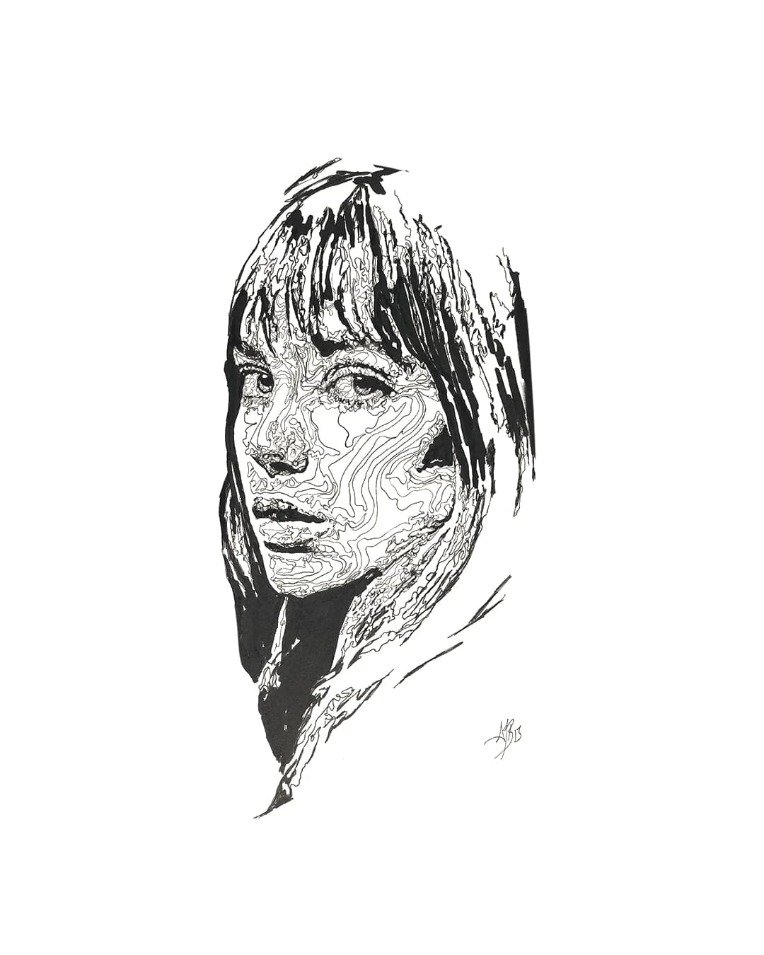 Facial Topography No. 8, by Augustus Rivers