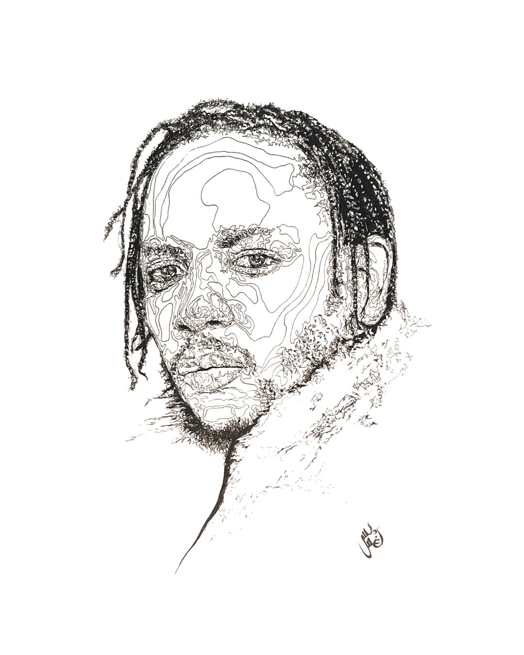 Facial Topography No. 3, by Augustus Rivers