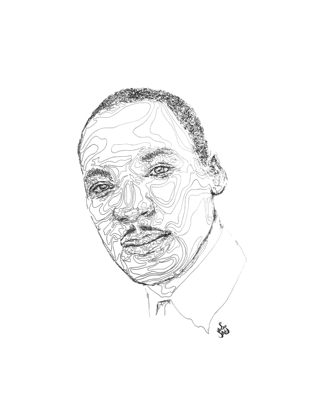 Facial Topography No. 18, by Augustus Rivers