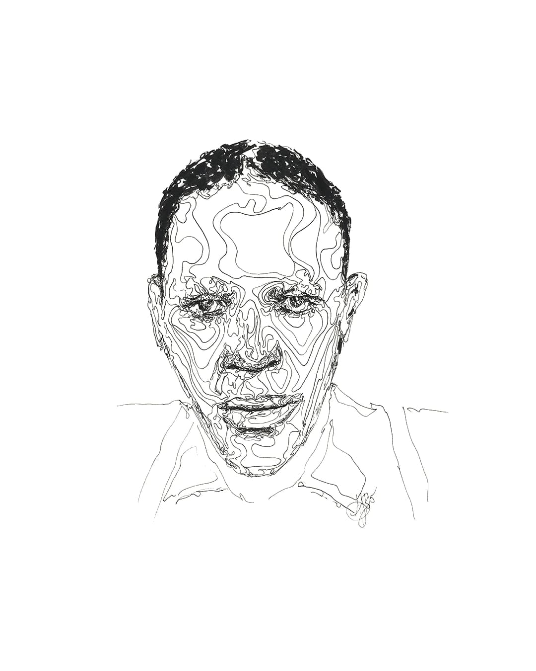 Facial Topography No. 34, by Augustus Rivers